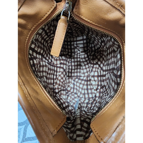 MCM ANYA TOP ZIP MINI SHOPPER BAG COGNAC - Picture 15 of 15